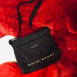Just in Ralph Lauren Polo Sport Denim crossbody flap bag